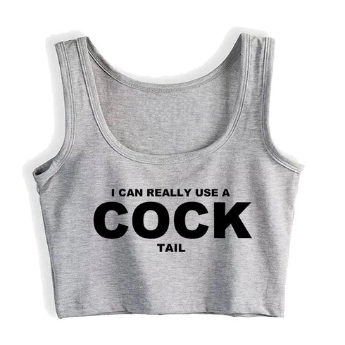 I Can Really Use A Cocktail Crop Top